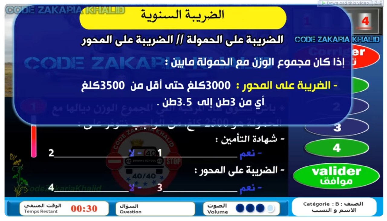 الضريبة على المحور